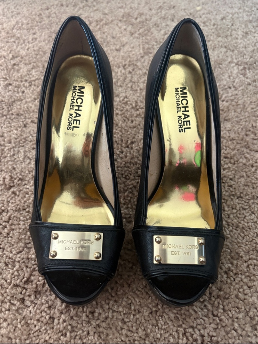 Michael Kors Peep Toe Pumps